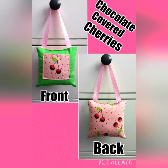 Childs Tooth Fairy Hanging Pillow - Chocolate Covered Cherries Hand Crafted - Picture 1 of 2